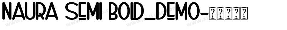 Naura Semi Bold_DEMO字体转换